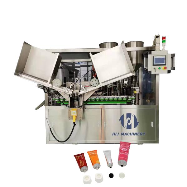 High Speed Automatic Soft Tube Cream Filling Machine Lotion Filling And Sealing