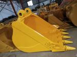 Alloy Steel Custom Excavator Buckets Yellow ColorGeneral Purpose Long Service