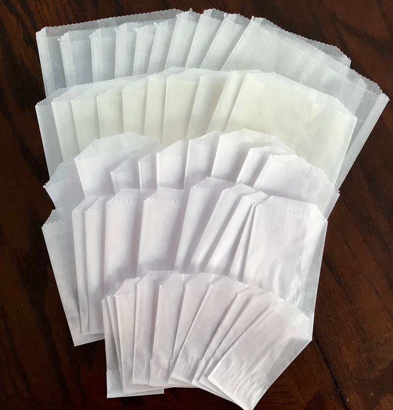 Food Grade Oil Proof Glassine Paper Bags For Cookie