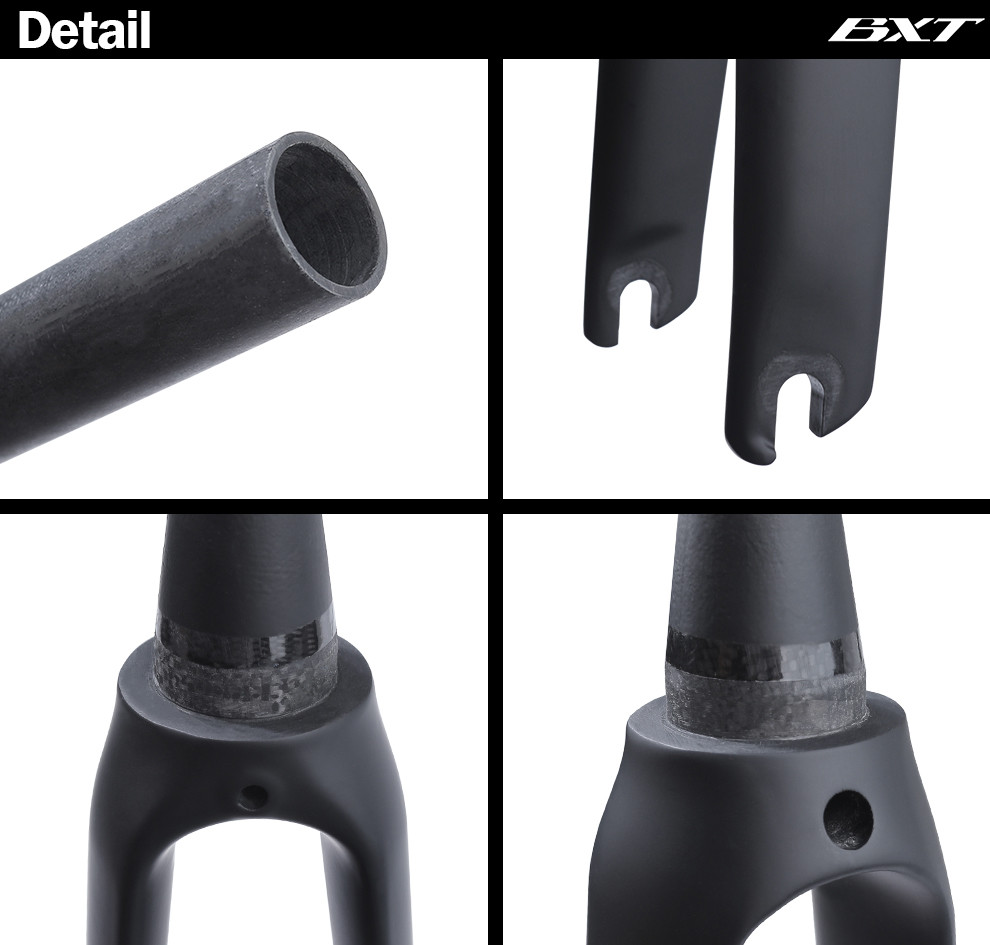 V Brake Carbon Road Bike Fork Aero Shaping Racing Road Bike Fork 700C