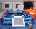 Safe Giant Soccer Field Inflatable Football Playground Indoor / Inflatable
