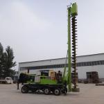 6-10m Wheeled Spiral Pile Drilling Machine With 360° Rotary Angle 8.45m Stud