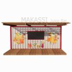 Modern Design Container Houses 20ft Container Prefabricated Shops Stores in