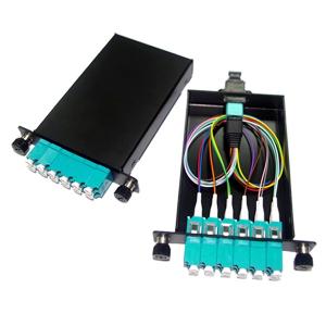 Quality Data Center Rack 1u Fiber Enclosure , High Density MPO LC 96 Ports Fiber Optic Wall Box wholesale