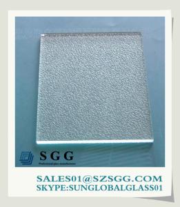 Quality Clear Glass 6mm frosted clear pattern glass with nice price wholesale