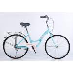 24 Steel Frame Single Speed Ladies Bike City Bicycle With Front And Rear Wheel