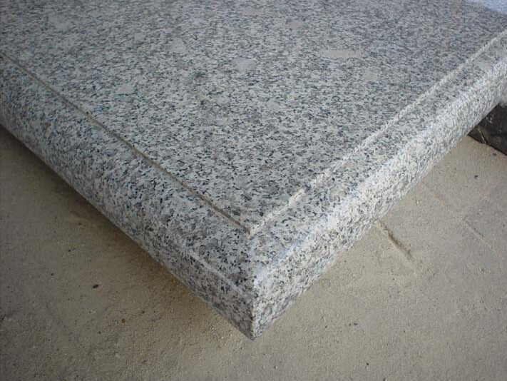 Grey Color G603 Granite Bench , G603 Table Sesame White Granite Bench