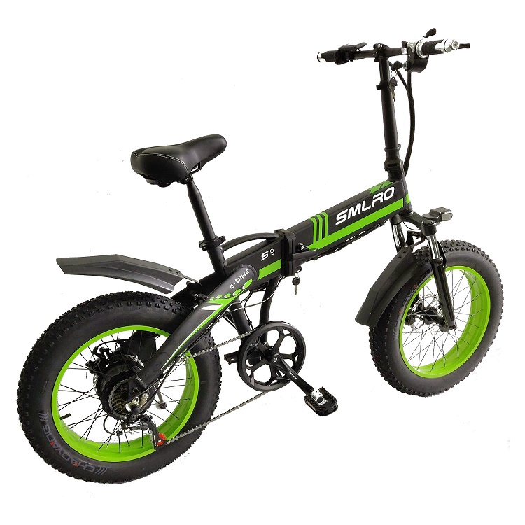 Smlro S9 20 Inch Fat Tire Folding Electric Bike With 500W 10.4AH Battery