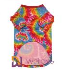 Digital Print Polyester Smiling Face Dog T Shirts For Large Dogs Breathable