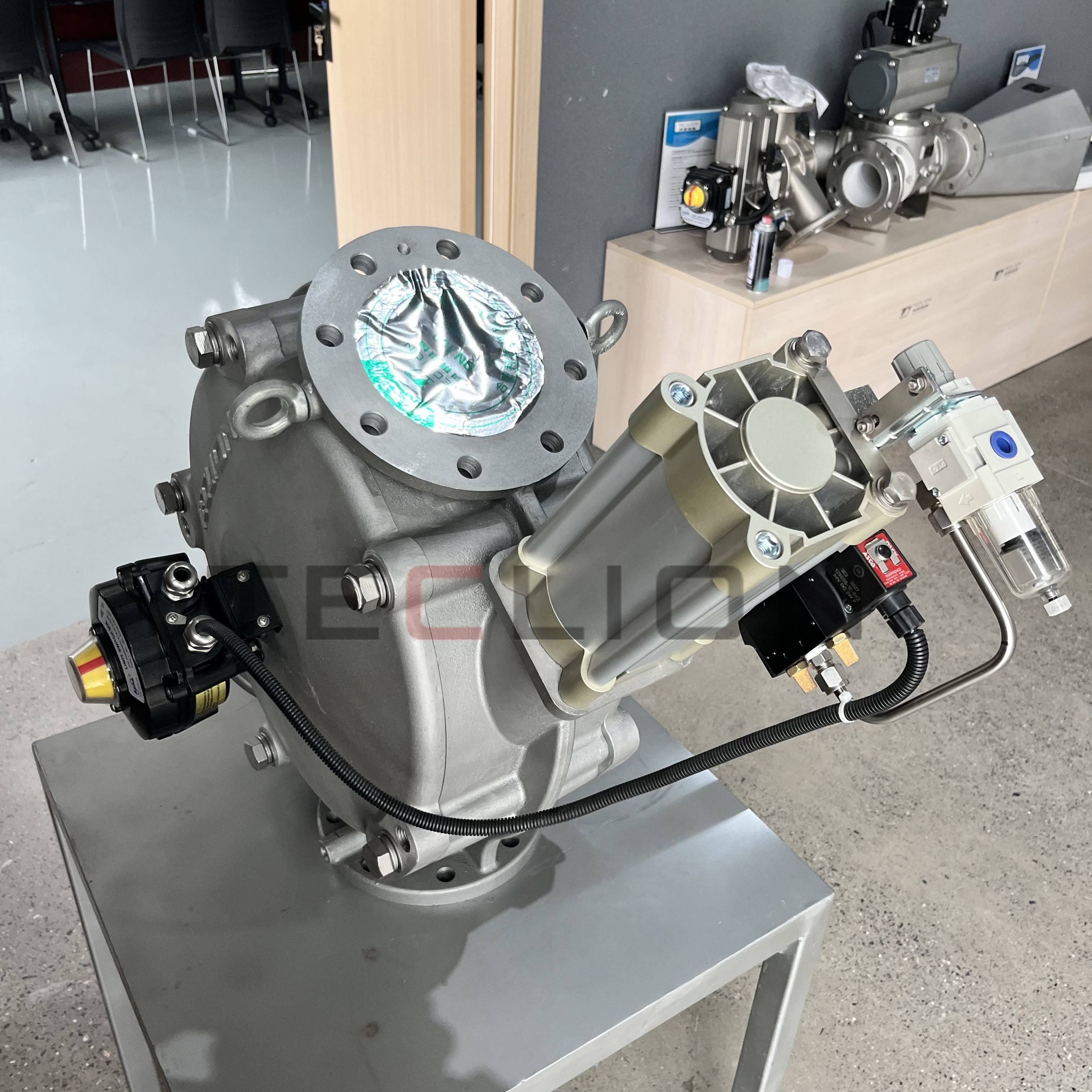 Dual channel directional valve suitable for dense phase transportation pipelines
