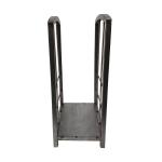 Sliver Standing Indoor Stainless Steel Firewood Rack/Fireplace Parts/Stove