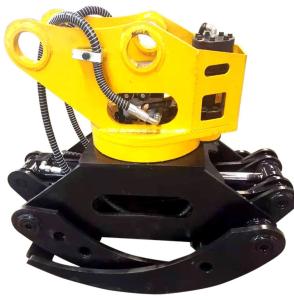 Quality Hardened Steel 0.2CBM Log Grapple For Excavator Rotatory Grab wholesale