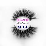 Fancy 3D Mink Eyelashes Natural Black Color With OEM / ODM Services