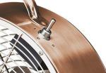 Copper 9 Inch 30W Antique Electric Fans 4 Aluminum Blade With Safety Metal Grill