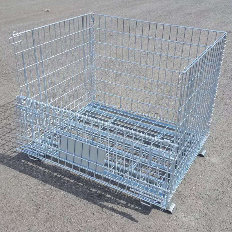 Galvanized Storage Cage Collapsible Stillage Cage 800kg-1500kg Bearing