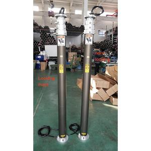 Quality 4.2m pneumatic telescopic mast for mobile CCTV trailer 1.5m retracted height CCTV mast electric air compressor driven wholesale