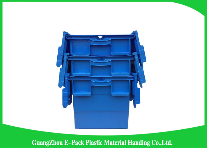 Commercial Distribution Plastic Attached Lid Containers For Transportation And Logistics