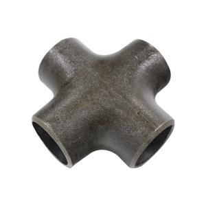 Quality ASME B16.9 Connecting Pipe Fittings Joint SMLS Equal Cross Tee 4 Way Butt Weld wholesale