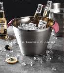 Wholesale custom silver stainless steel wine champagne beer ice bucket for bar