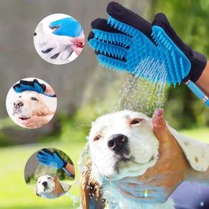 Quality Dog Bathing Massaging Palm Pet Hair Remover for Dog Bath Dogs Shower Bath Grooming Brush wholesale