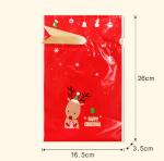 Hot Sale Best Wishes Christmas Candy Bags Plastic Gift Bags Treat Bag