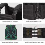 Tactical Training Vest Bag Plate Carrier Quick Release Hunting Molle Tactical