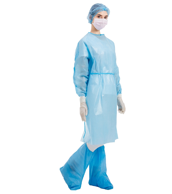 AAMI Level 2 Disposable Isolation Gown Knitted Cuffs