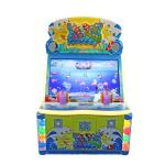 Two Players Fishing Game Machine With Colorful LED Lights Wood + Acrylic