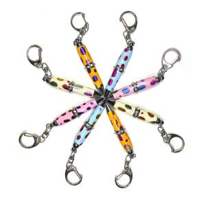 Quality Office Promotion Metal 6.5cm Keychain Mini Pen PMS Solid Color wholesale