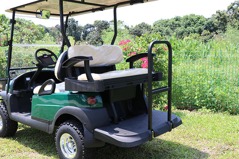 Easy Portable 2 Front Seat+2 Foldable Rear Seater Elecrtic Golf Buggy Car