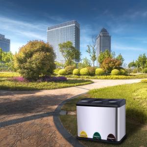 Quality Stainless Steel 6.34 Gallon Compartment Trash Can wholesale