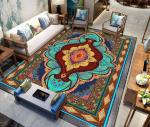 European Style Thickened Full Paving Living Room Floor Carpets 140*200cm
