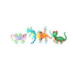 Unique Outdoor Metal Gecko Yard Art Decoration Easy Installation