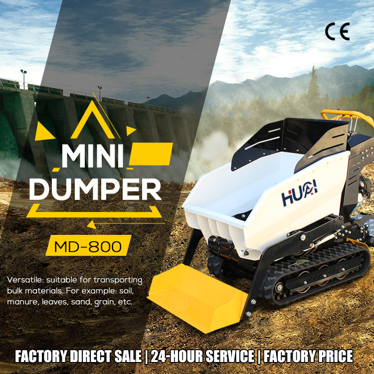 Eaton Hydraulic Valve Mini Transporter Dump Truck for Construction 800KG Capacity