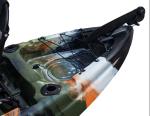 Blow Fitting Sea Fishing Kayak , Simple Black Color Single Man Canoe