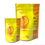 Food Grade Glossy Stand Up Zipper Plastic Bag For Vitamin Packaging Bag