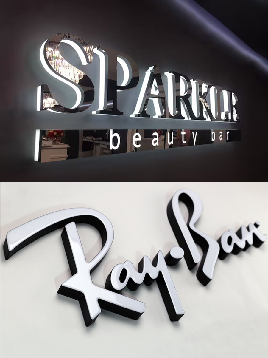 50000 Hours Working Lifetime Custom Mall Signage 3D Acrylic LED Light Sign for Wedding
