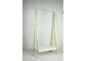 Quality White 75cm Long 160cm High Coat Rack With Shoe Bench wholesale