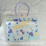 Disposable Green Folded Soft Loop Handle Bag For Garment REACH Rohs