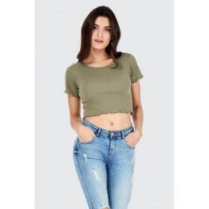 Quality 100% Cotton Short Crop Top for Women wholesale