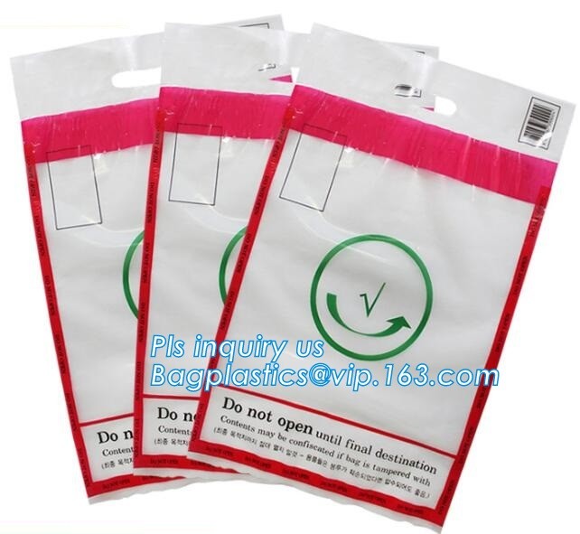 Opaque Tamper Evident Sealing Plastic Bank Money Steb Security Bag / Custom Self Adhesive Plastic Courier Bag, bagease