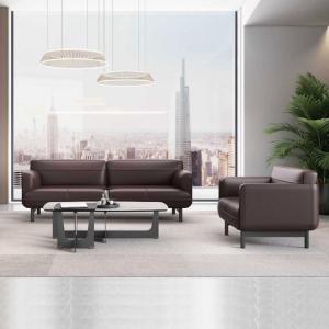 Quality Leather Reception Office Furniture Sofa Sectional Two Seater Sofa wholesale