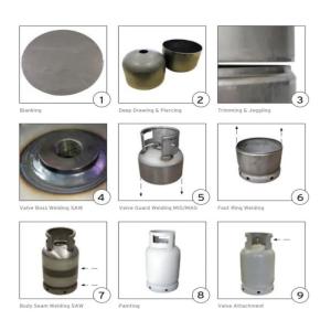 Quality 1kg 3kg 6kg LPG Cylinder Manufacturing Machine Enhanced Safety wholesale