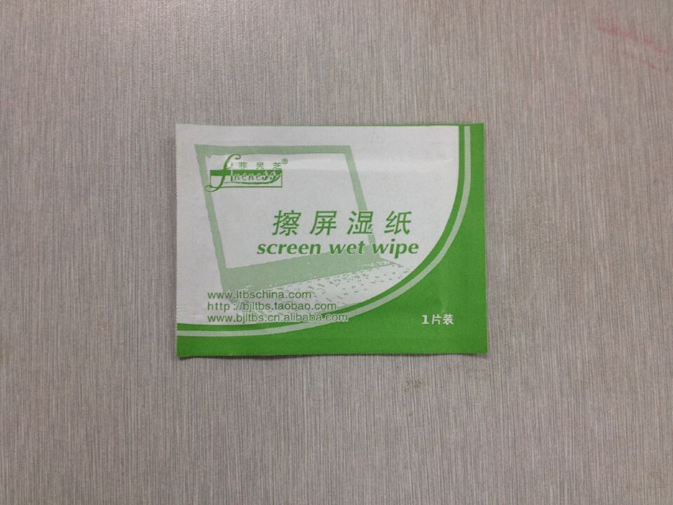 Disposable single packed customized camera lens cleaning wipes