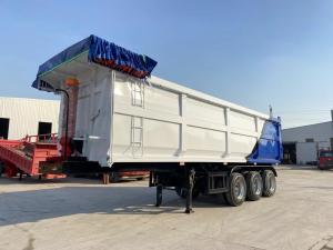 Quality Jost Kingpin Customized 3 Axle 60tons Trailer Dump Truck With Fuwa/BPW Axle wholesale