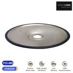Gold Iron Plate Barber Chair Base 7.5kg Weight 1.4mm Wall For Salon Beauty Chair