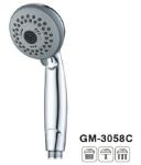 Titanium Brushed Brass Hand Shower Spray Thumb Tab Chrome Hand Held Shower Head