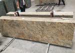 Golden Solid Granite Countertops , Kitchen / Bathroom Granite Countertop Slabs