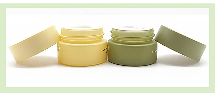 20g Anti Light Cosmetic Jars Face Cream Orange Glass Packaging Jar
