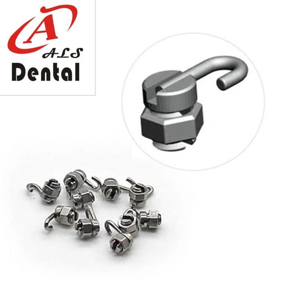 Stop Locks With Hook 5.7mm/3.3mm Orthodontic 20pcs (10L+10R) Stainless Steel